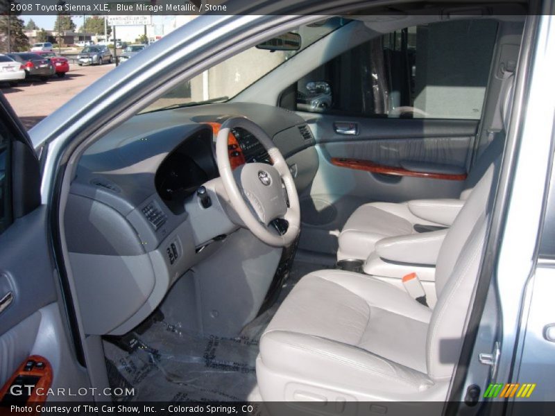 Blue Mirage Metallic / Stone 2008 Toyota Sienna XLE