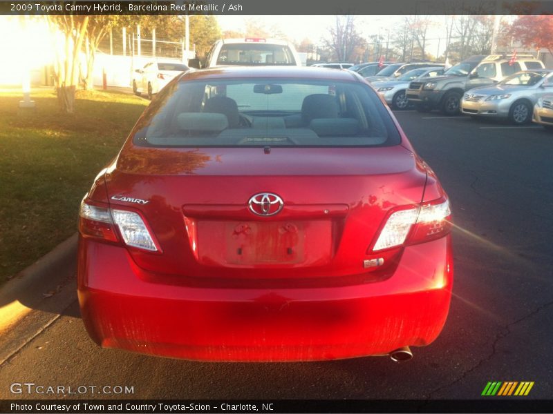 Barcelona Red Metallic / Ash 2009 Toyota Camry Hybrid