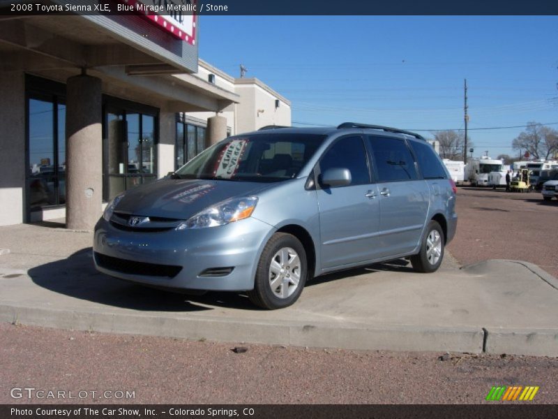 Blue Mirage Metallic / Stone 2008 Toyota Sienna XLE