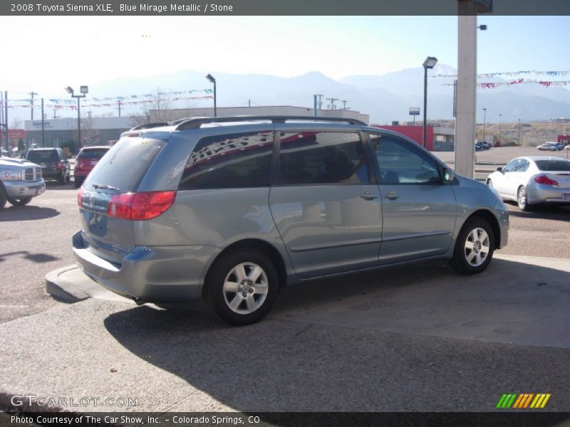 Blue Mirage Metallic / Stone 2008 Toyota Sienna XLE