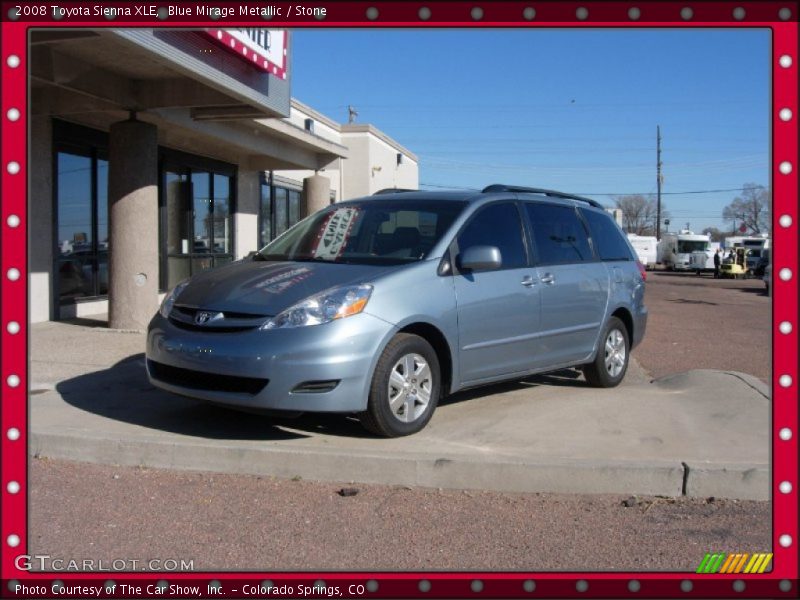 Blue Mirage Metallic / Stone 2008 Toyota Sienna XLE