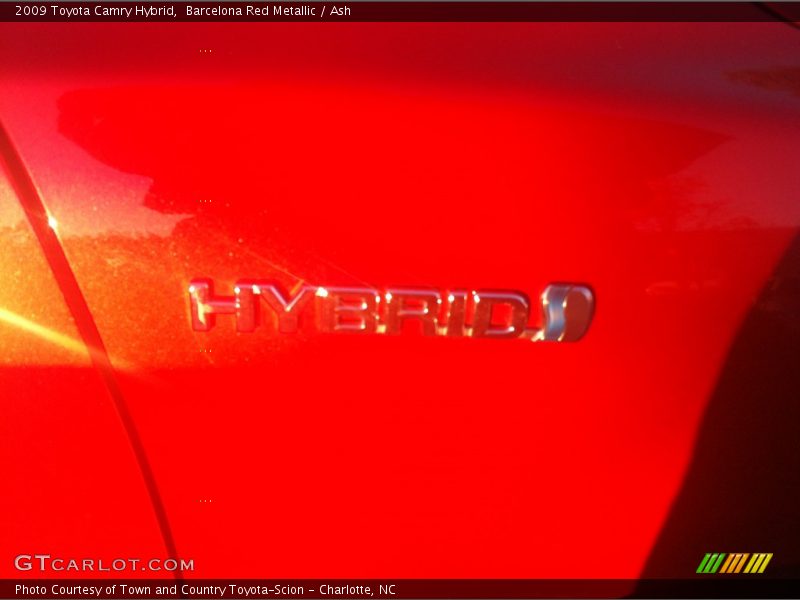 Barcelona Red Metallic / Ash 2009 Toyota Camry Hybrid