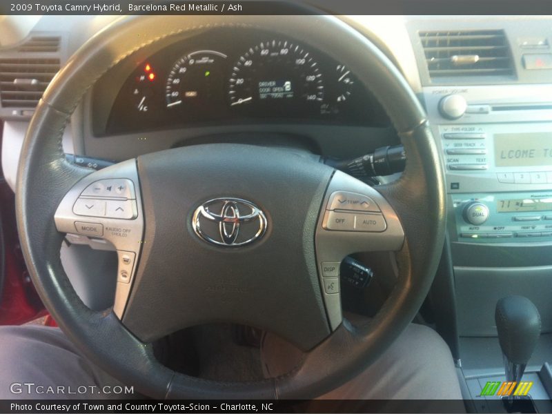 Barcelona Red Metallic / Ash 2009 Toyota Camry Hybrid