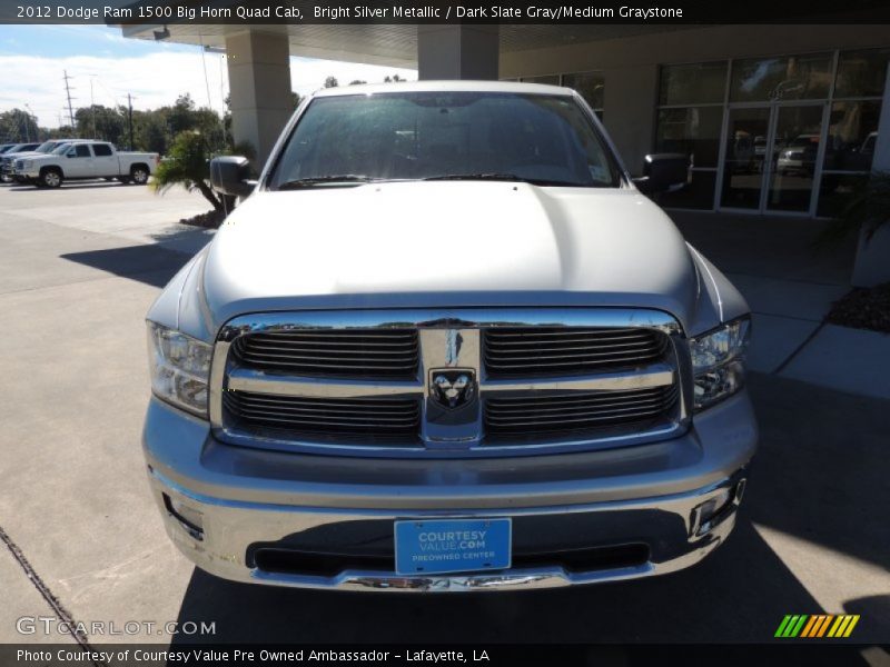 Bright Silver Metallic / Dark Slate Gray/Medium Graystone 2012 Dodge Ram 1500 Big Horn Quad Cab