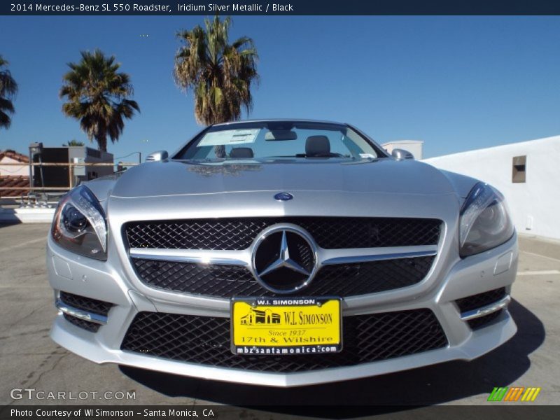 Iridium Silver Metallic / Black 2014 Mercedes-Benz SL 550 Roadster
