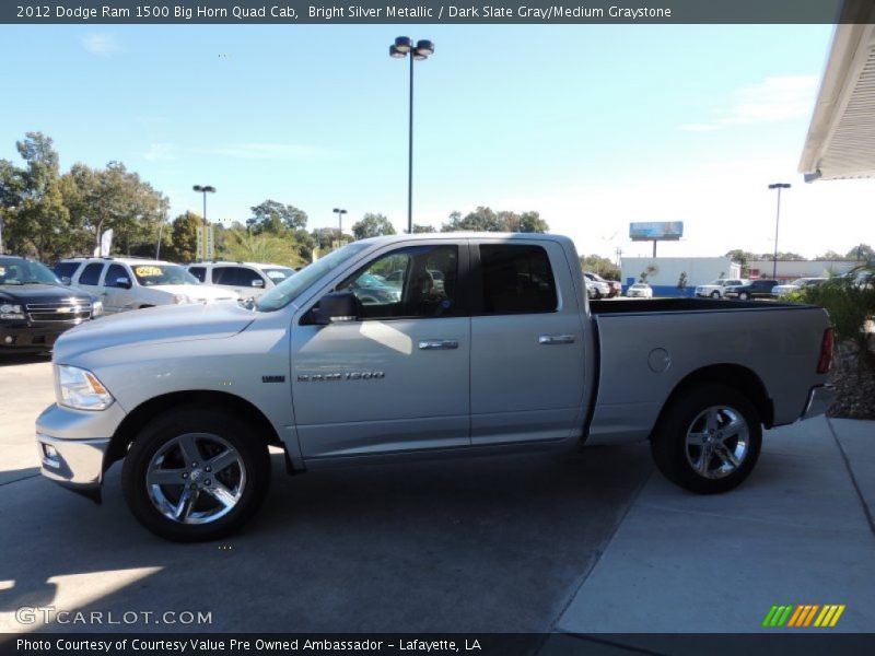 Bright Silver Metallic / Dark Slate Gray/Medium Graystone 2012 Dodge Ram 1500 Big Horn Quad Cab