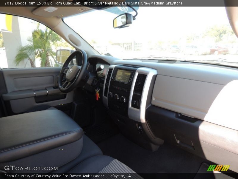 Bright Silver Metallic / Dark Slate Gray/Medium Graystone 2012 Dodge Ram 1500 Big Horn Quad Cab