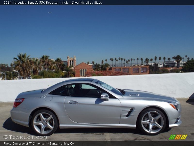 Iridium Silver Metallic / Black 2014 Mercedes-Benz SL 550 Roadster