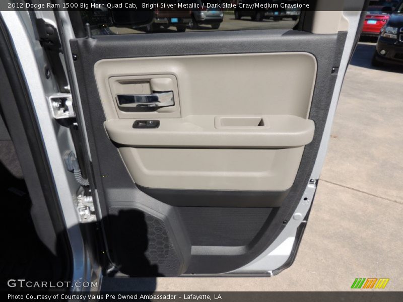 Bright Silver Metallic / Dark Slate Gray/Medium Graystone 2012 Dodge Ram 1500 Big Horn Quad Cab