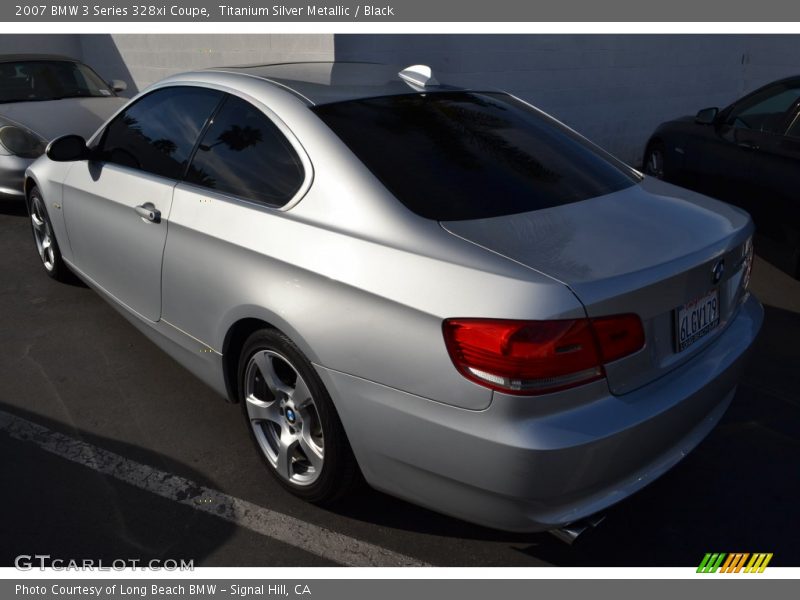 Titanium Silver Metallic / Black 2007 BMW 3 Series 328xi Coupe