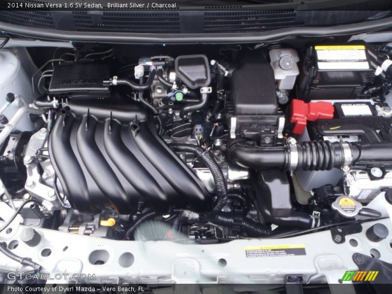 Brilliant Silver / Charcoal 2014 Nissan Versa 1.6 SV Sedan