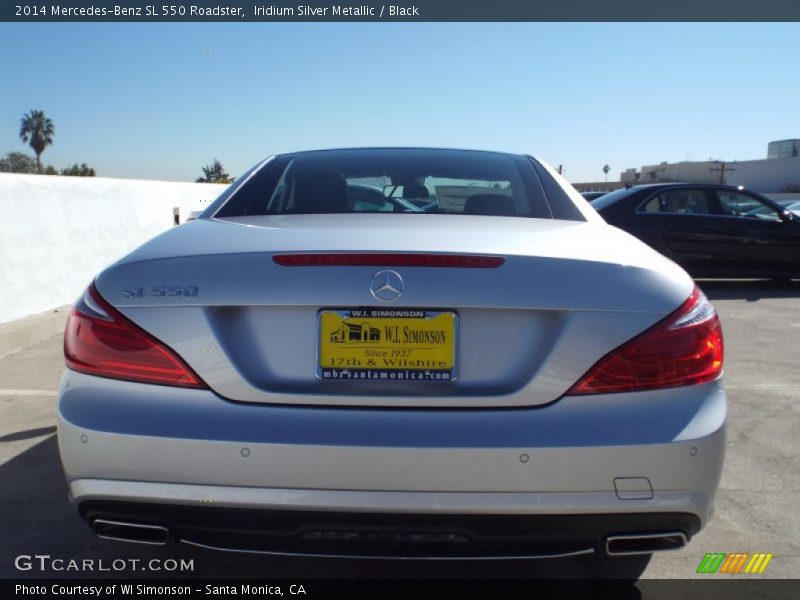 Iridium Silver Metallic / Black 2014 Mercedes-Benz SL 550 Roadster
