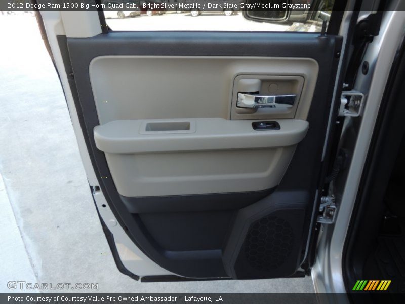 Bright Silver Metallic / Dark Slate Gray/Medium Graystone 2012 Dodge Ram 1500 Big Horn Quad Cab