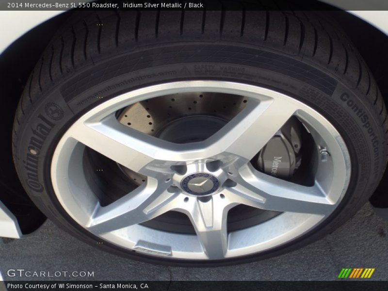 Iridium Silver Metallic / Black 2014 Mercedes-Benz SL 550 Roadster