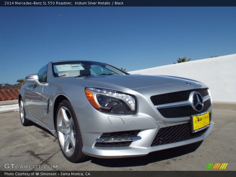 Iridium Silver Metallic / Black 2014 Mercedes-Benz SL 550 Roadster