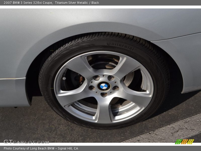 Titanium Silver Metallic / Black 2007 BMW 3 Series 328xi Coupe