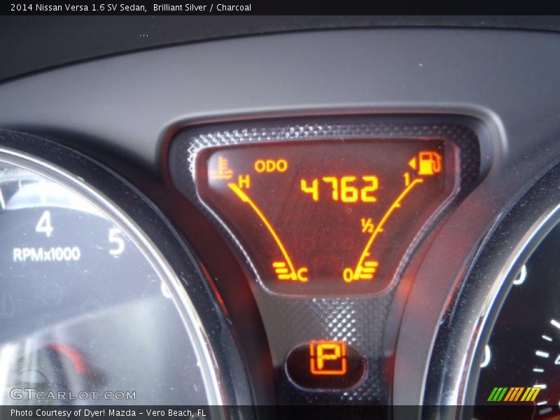 Brilliant Silver / Charcoal 2014 Nissan Versa 1.6 SV Sedan