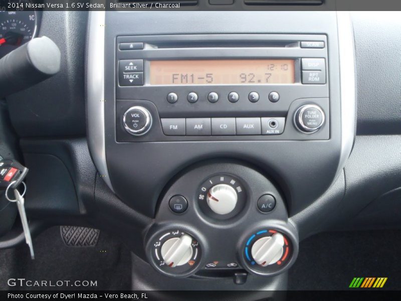 Brilliant Silver / Charcoal 2014 Nissan Versa 1.6 SV Sedan