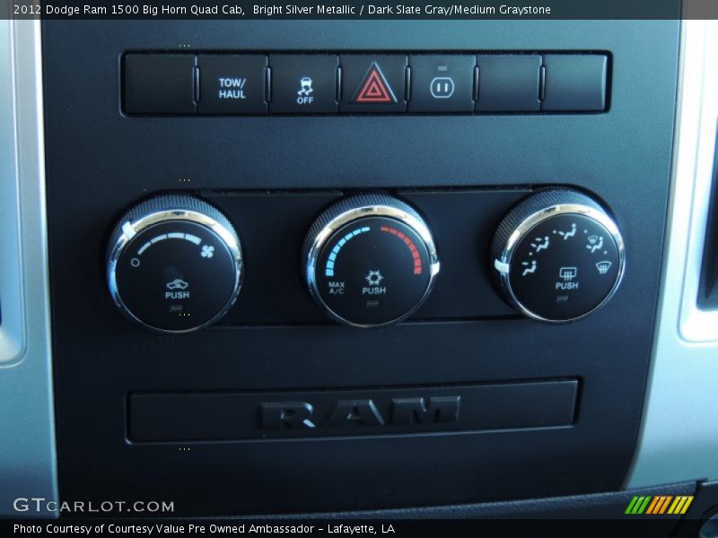 Bright Silver Metallic / Dark Slate Gray/Medium Graystone 2012 Dodge Ram 1500 Big Horn Quad Cab
