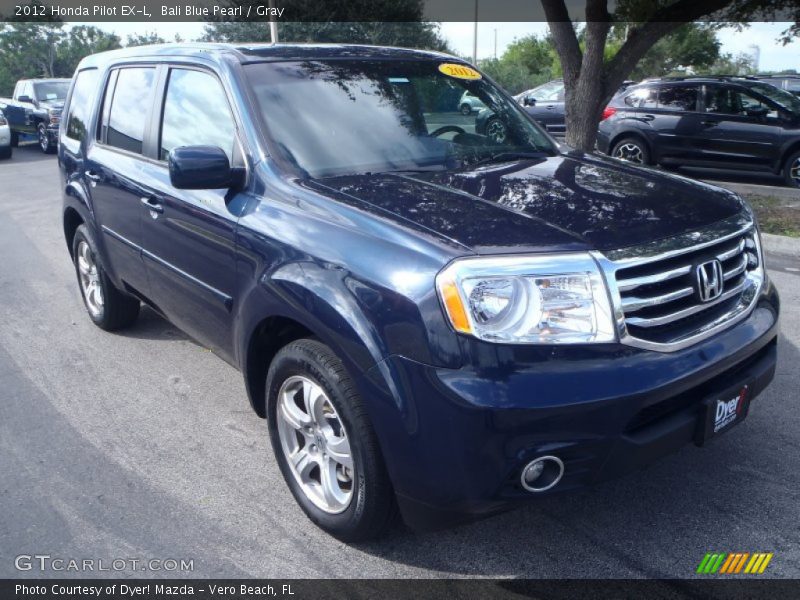 Bali Blue Pearl / Gray 2012 Honda Pilot EX-L