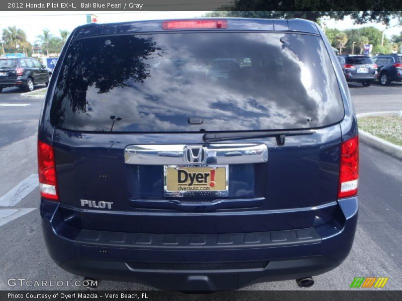 Bali Blue Pearl / Gray 2012 Honda Pilot EX-L