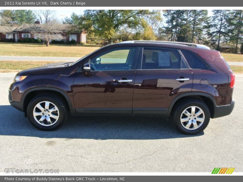 Dark Cherry / Beige 2011 Kia Sorento LX V6
