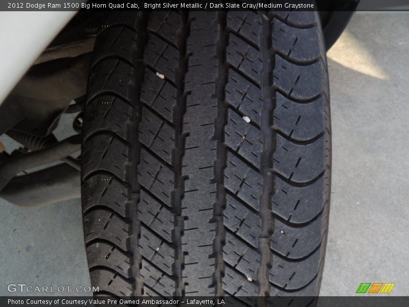 Bright Silver Metallic / Dark Slate Gray/Medium Graystone 2012 Dodge Ram 1500 Big Horn Quad Cab