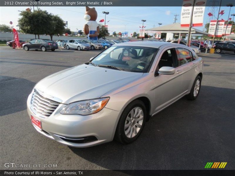 Bright Silver Metallic / Black 2012 Chrysler 200 Touring Sedan