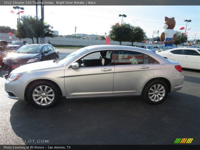 Bright Silver Metallic / Black 2012 Chrysler 200 Touring Sedan