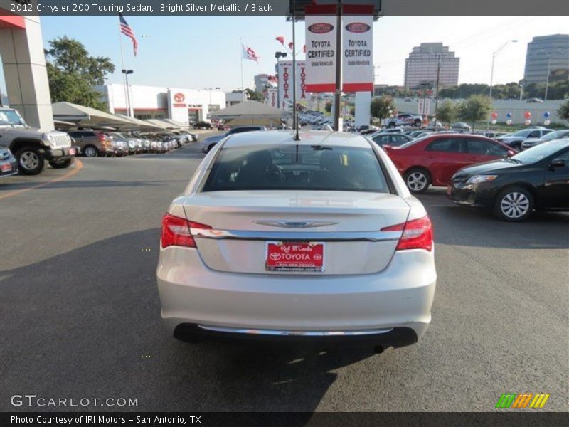Bright Silver Metallic / Black 2012 Chrysler 200 Touring Sedan