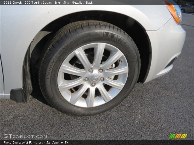 Bright Silver Metallic / Black 2012 Chrysler 200 Touring Sedan