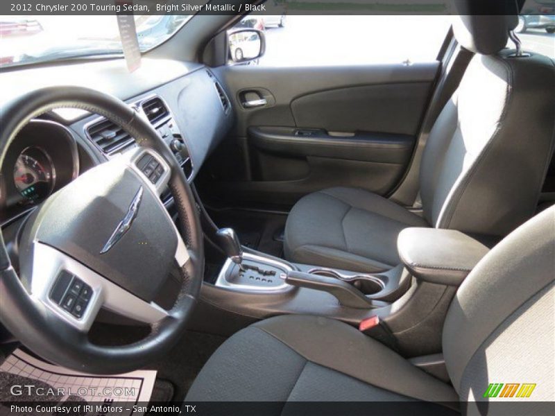 Bright Silver Metallic / Black 2012 Chrysler 200 Touring Sedan
