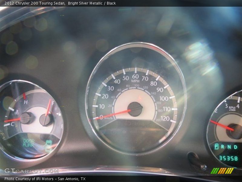 Bright Silver Metallic / Black 2012 Chrysler 200 Touring Sedan