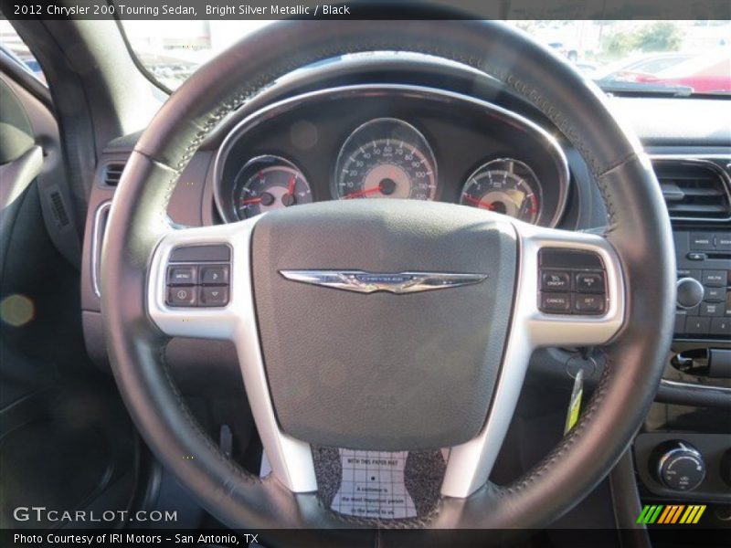 Bright Silver Metallic / Black 2012 Chrysler 200 Touring Sedan