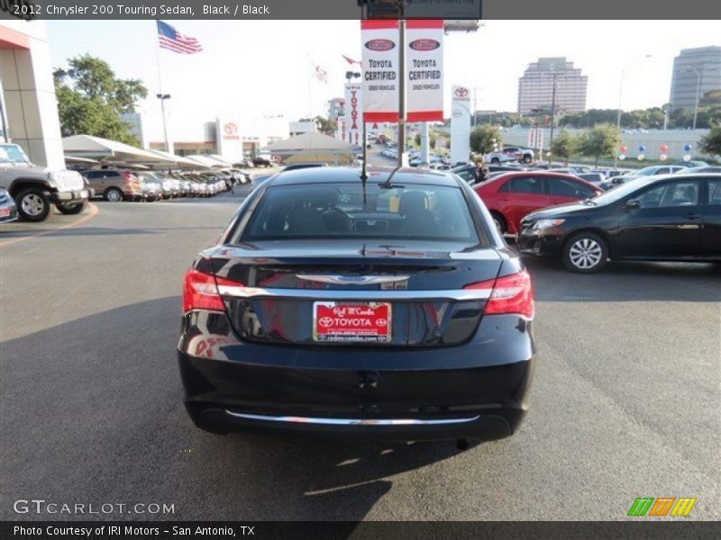Black / Black 2012 Chrysler 200 Touring Sedan