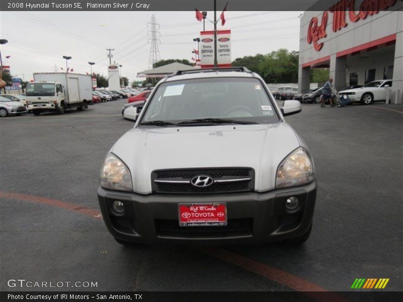 Platinum Silver / Gray 2008 Hyundai Tucson SE
