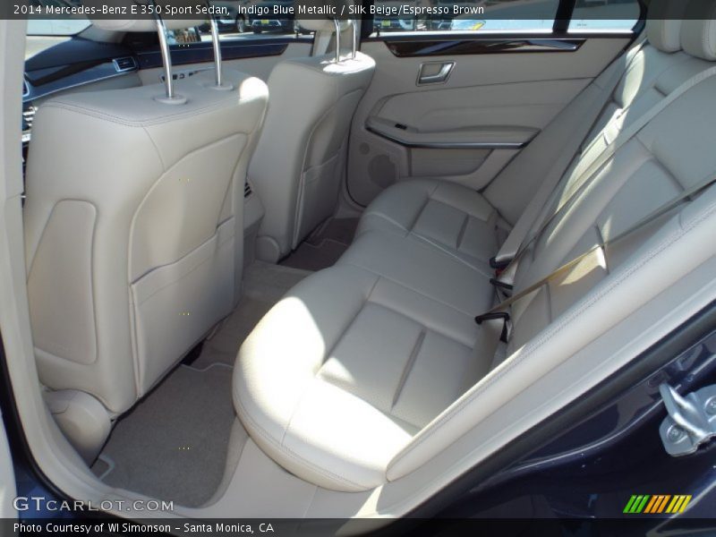 Indigo Blue Metallic / Silk Beige/Espresso Brown 2014 Mercedes-Benz E 350 Sport Sedan