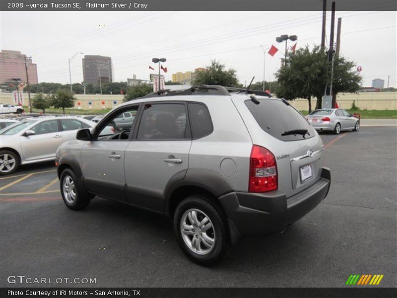 Platinum Silver / Gray 2008 Hyundai Tucson SE
