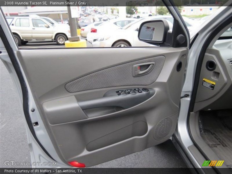 Platinum Silver / Gray 2008 Hyundai Tucson SE