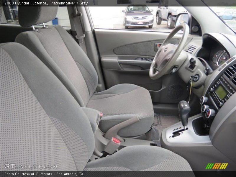 Platinum Silver / Gray 2008 Hyundai Tucson SE