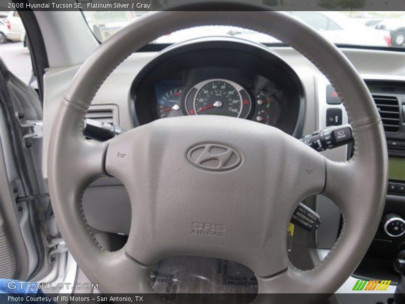 Platinum Silver / Gray 2008 Hyundai Tucson SE