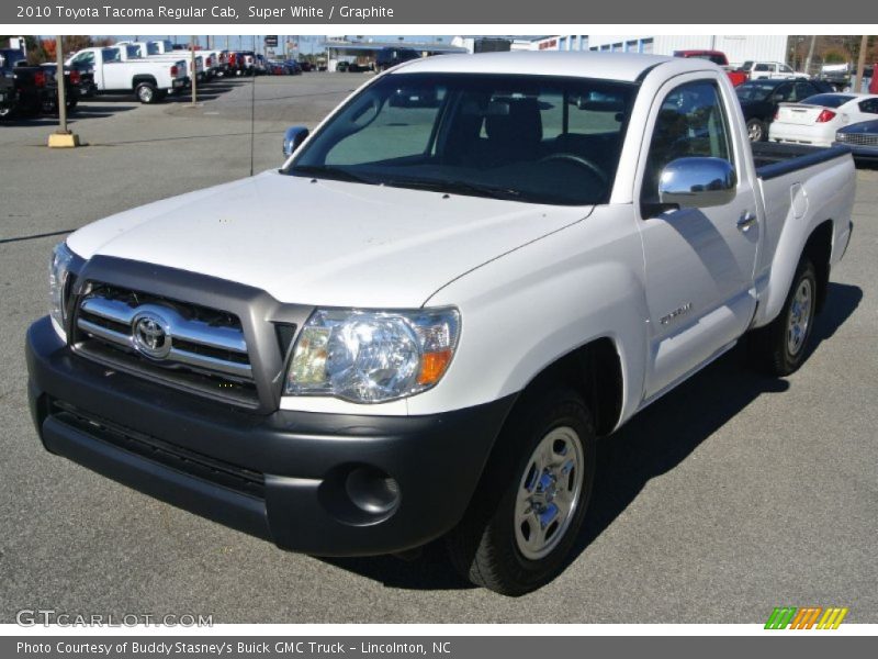 Super White / Graphite 2010 Toyota Tacoma Regular Cab