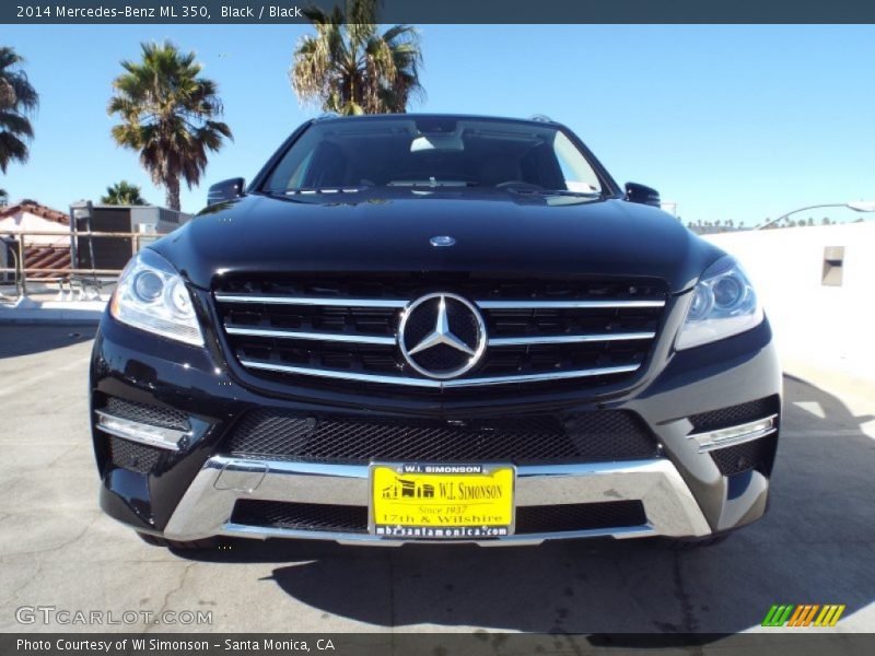 Black / Black 2014 Mercedes-Benz ML 350