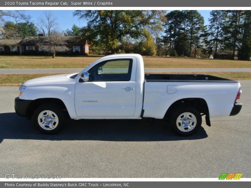 Super White / Graphite 2010 Toyota Tacoma Regular Cab