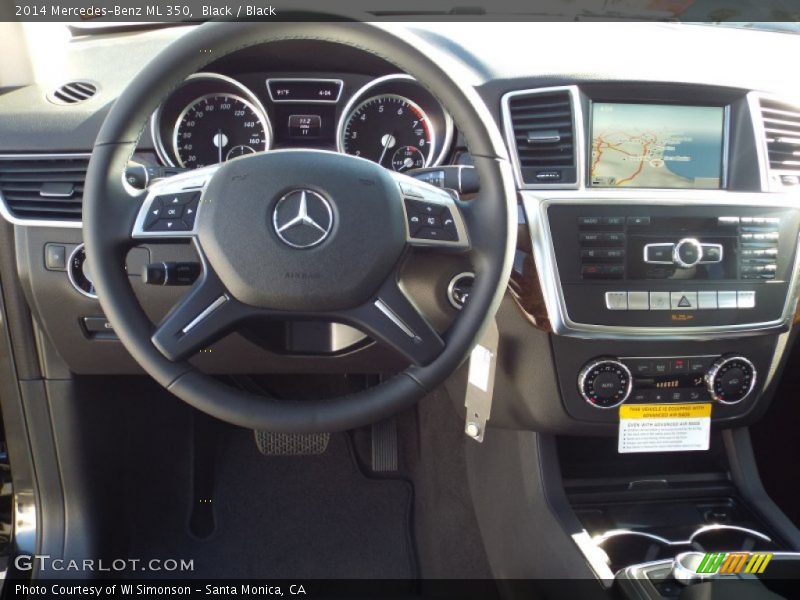 Black / Black 2014 Mercedes-Benz ML 350