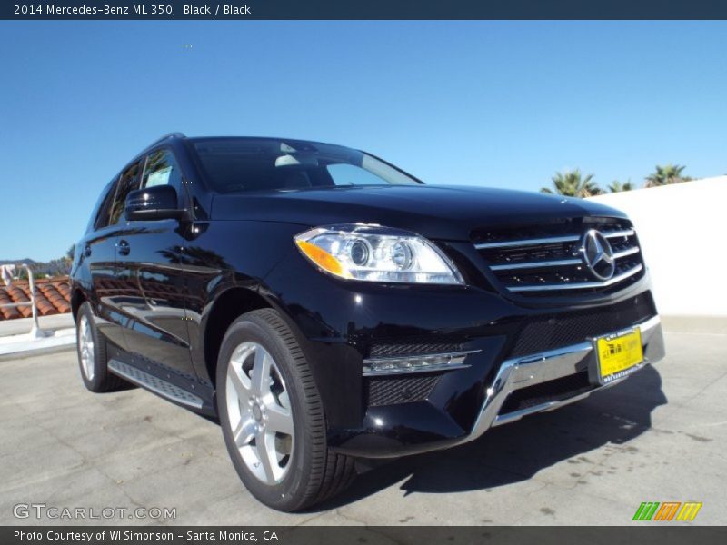 Black / Black 2014 Mercedes-Benz ML 350