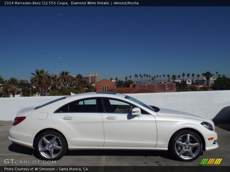 Diamond White Metallic / Almond/Mocha 2014 Mercedes-Benz CLS 550 Coupe