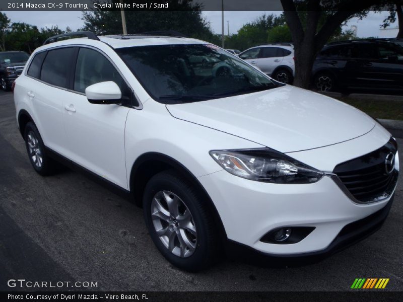 Crystal White Pearl / Sand 2014 Mazda CX-9 Touring