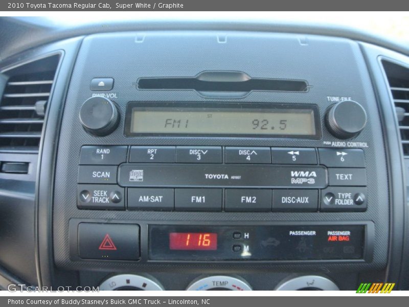 Super White / Graphite 2010 Toyota Tacoma Regular Cab