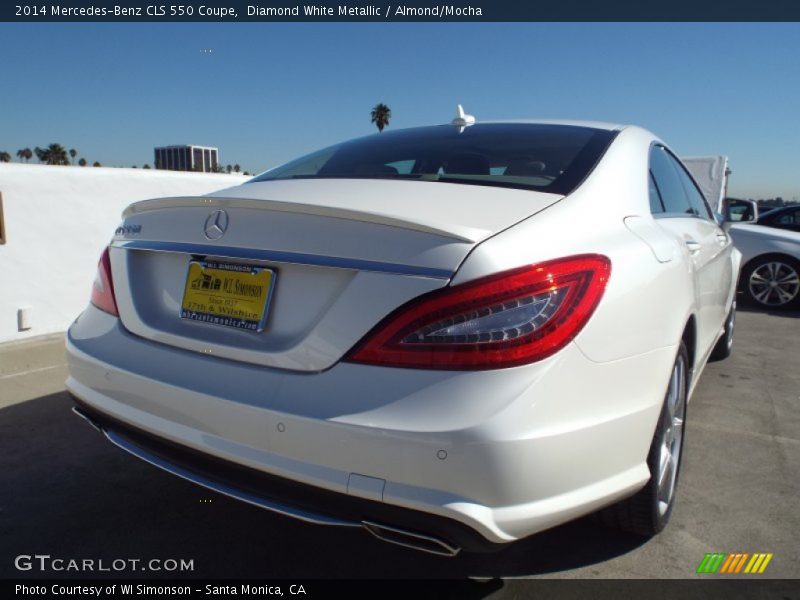 Diamond White Metallic / Almond/Mocha 2014 Mercedes-Benz CLS 550 Coupe